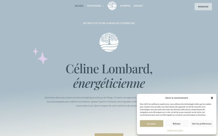Screenshot of celinelombard.fr