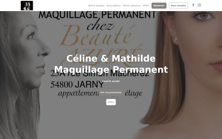 Screenshot of celinemaquillagepermanent.fr