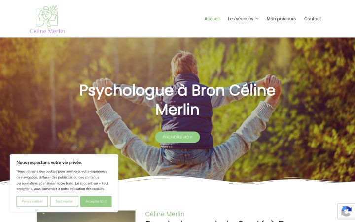 Screenshot of celinemerlin.fr