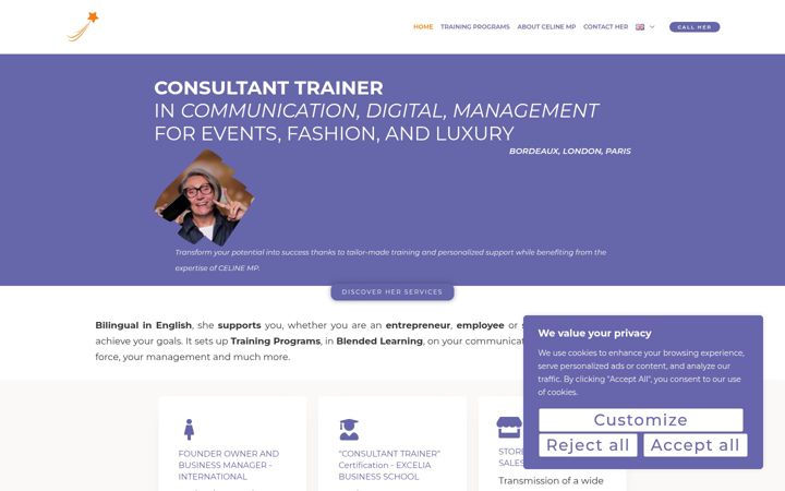 Screenshot of celinemp.com