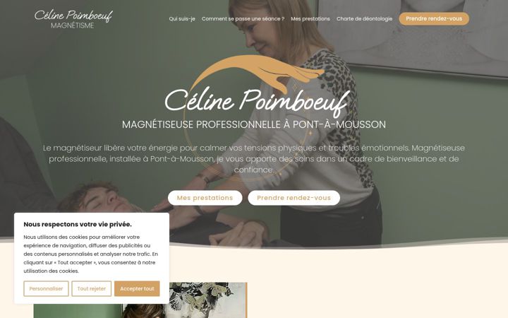 Screenshot of celinepoimboeuf.fr