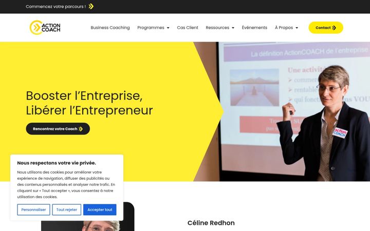 Screenshot di celineredhon-actioncoach.eu
