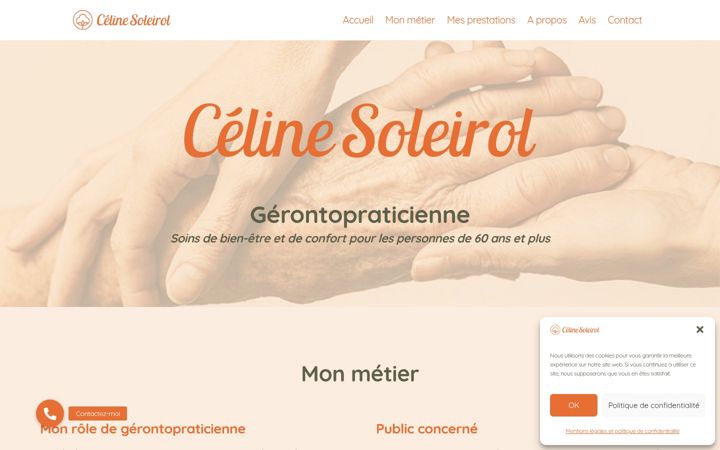 Screenshot of celinesoleirol.fr