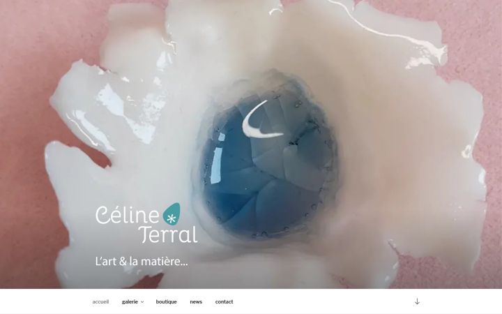 Skjámynd af celineterral.fr