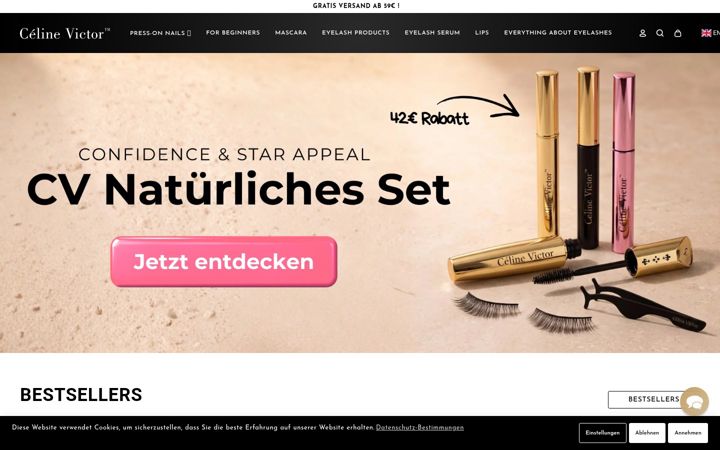 Screenshot of celinevictor.com