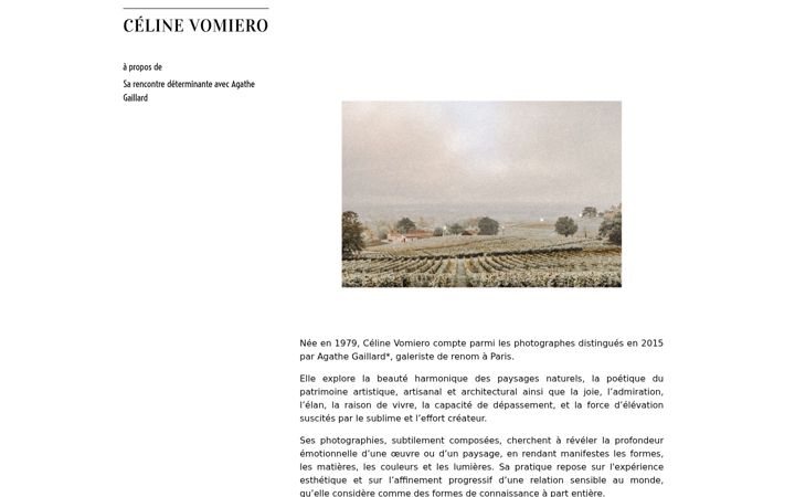 Screenshot of celinevomiero.com