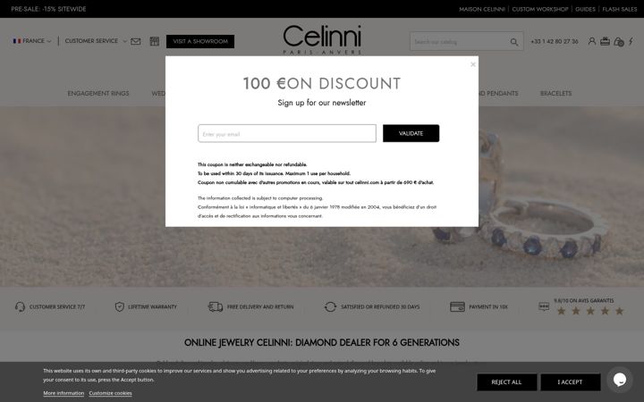 Screenshot of celinni.com