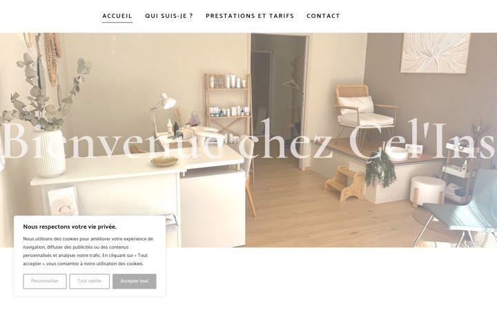 Skjámynd af celinstantbeaute.fr