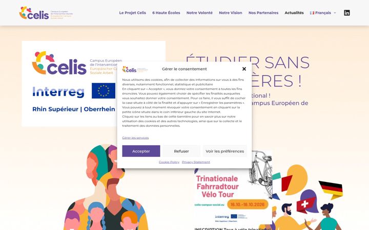Screenshot di celis-campus-social.eu