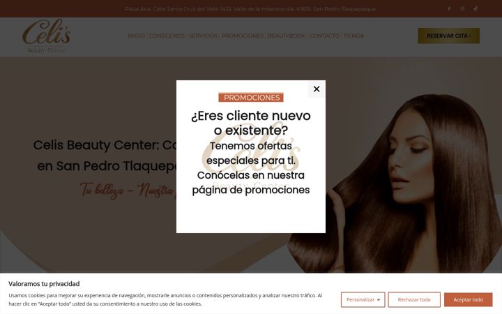 Screenshot of celisbeautycenter.com