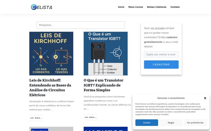 Skærmbillede af celista.com.br