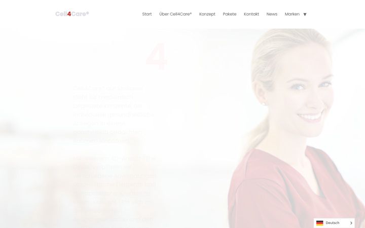 Screenshot of cell4care.com