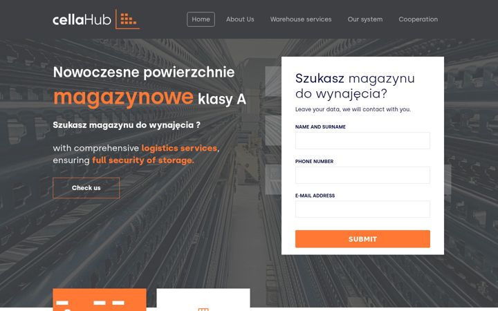 Ekrano kopija cellahub.pl