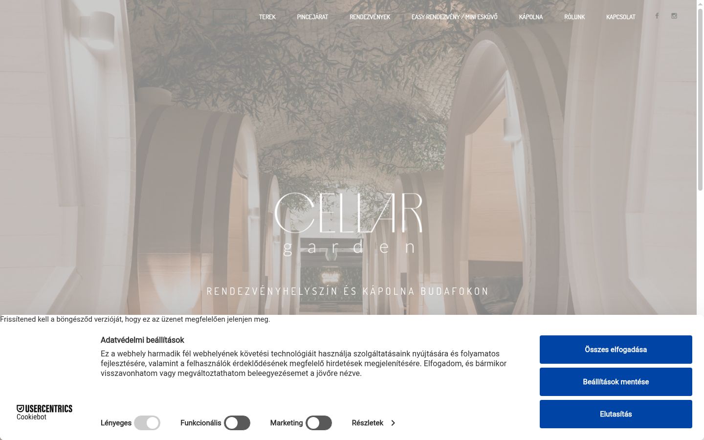 Screenshot tal-banner tal-kunsens muri qabel kwalunkwe interazzjoni