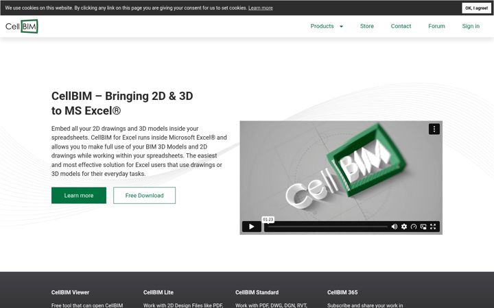 Screenshot of cellbim.com