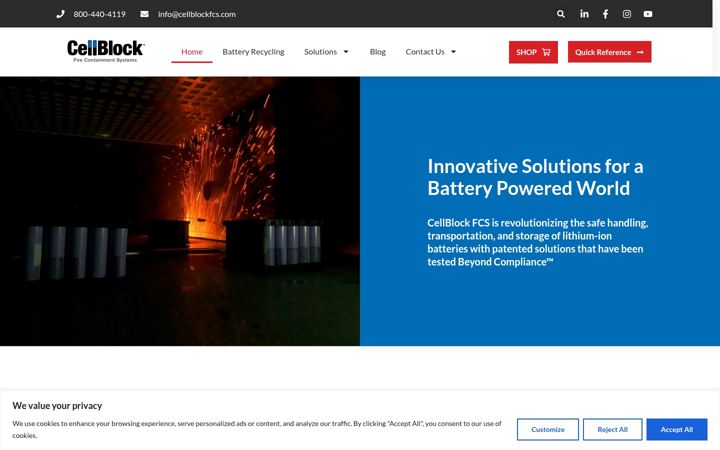 Screenshot of cellblockfcs.com