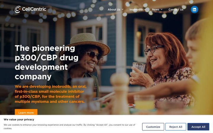 Screenshot of cellcentric.com