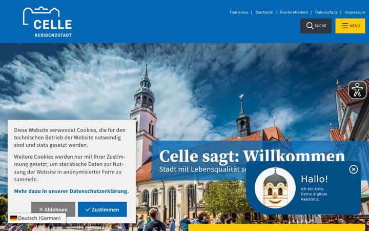 Screenshot of celle.de