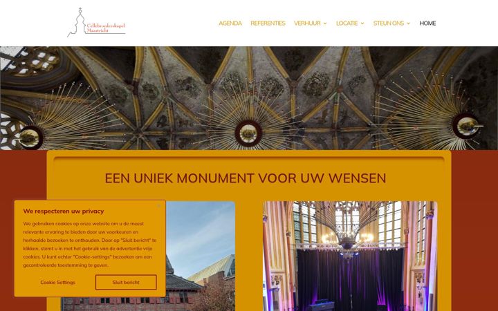 Screenshot di cellebroederskapel.nl