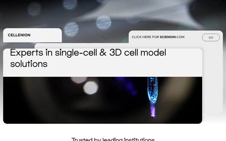 Screenshot of cellenion.com