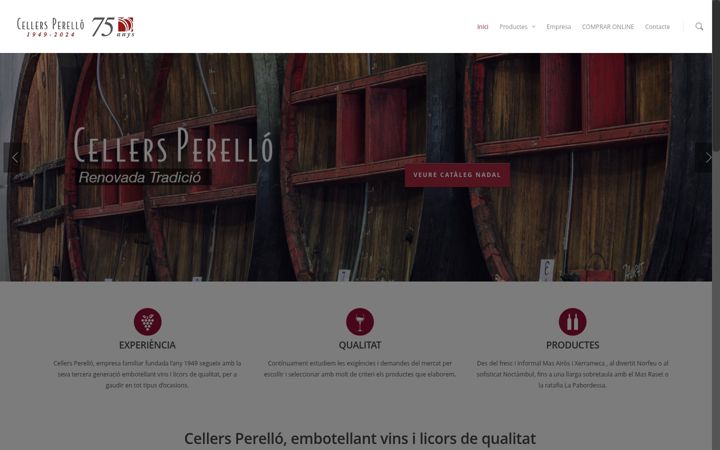Screenshot ta' cellersperello.net