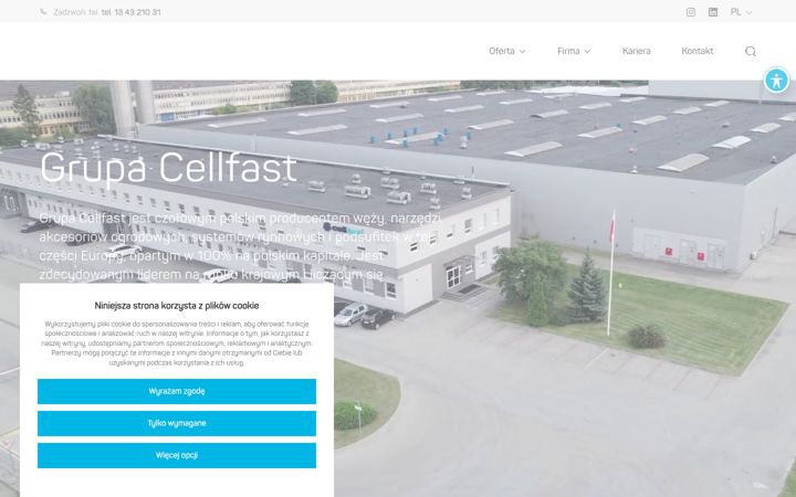 Screenshot of cellfastgroup.com