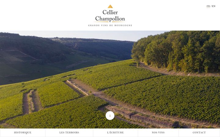 Screenshot of cellierchampollion.fr