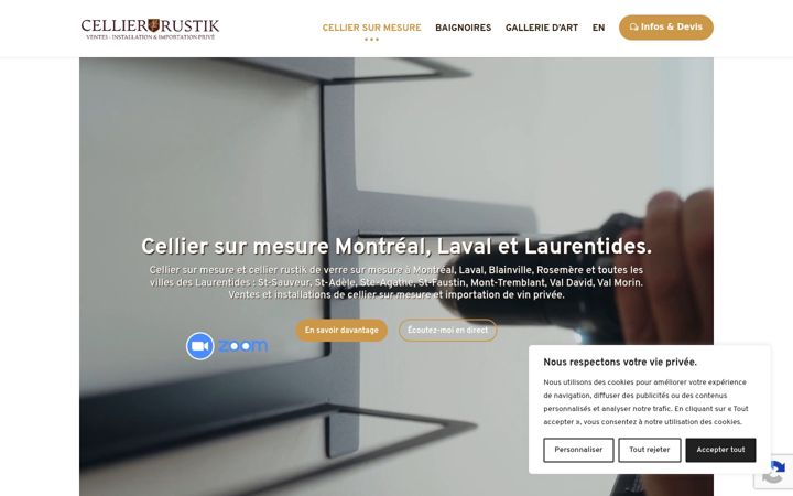 Screenshot von cellierrustik.ca