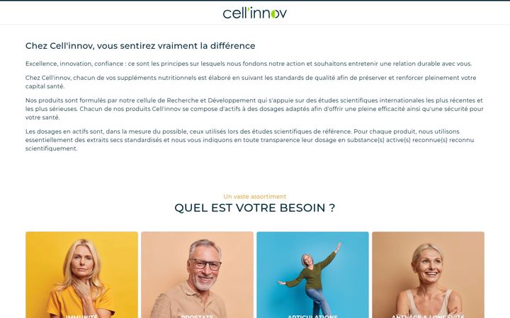 Screenshot of cellinnov.info