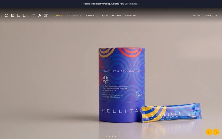 Screenshot of cellitas.com