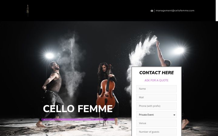 Screenshot of cellofemmelive.com