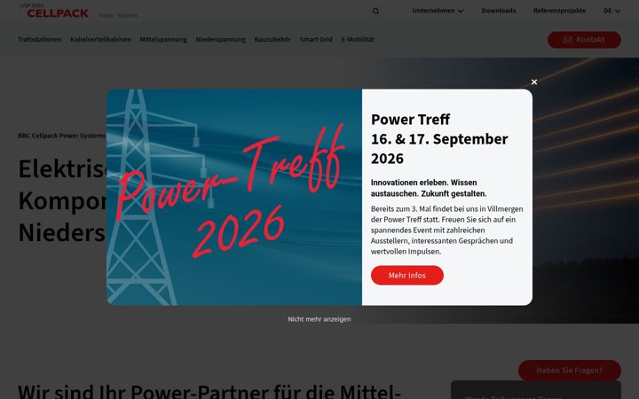 Screenshot of cellpack-powersystems.com