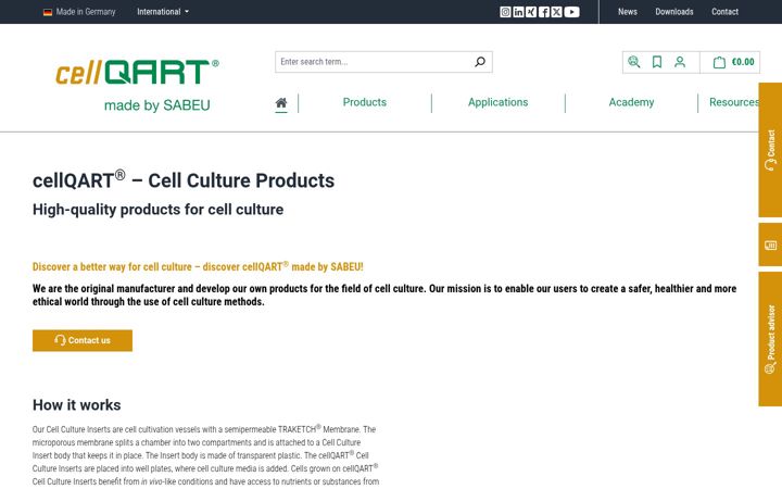Screenshot of cellqart.com