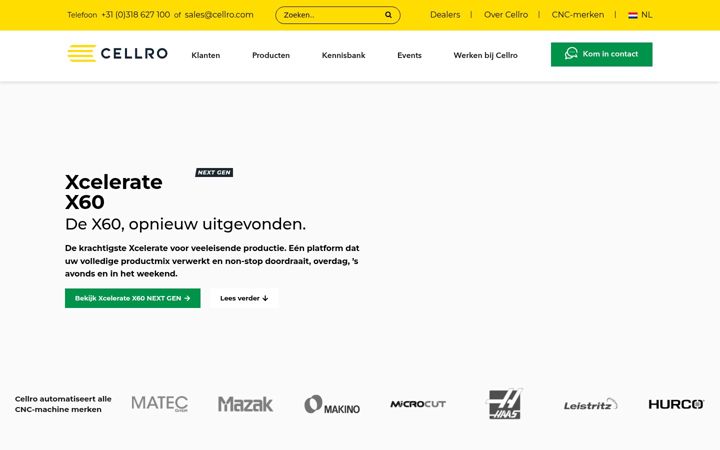Screenshot of cellro.com