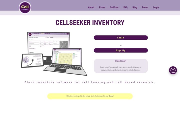 Zrzut ekranu cellseeker.org