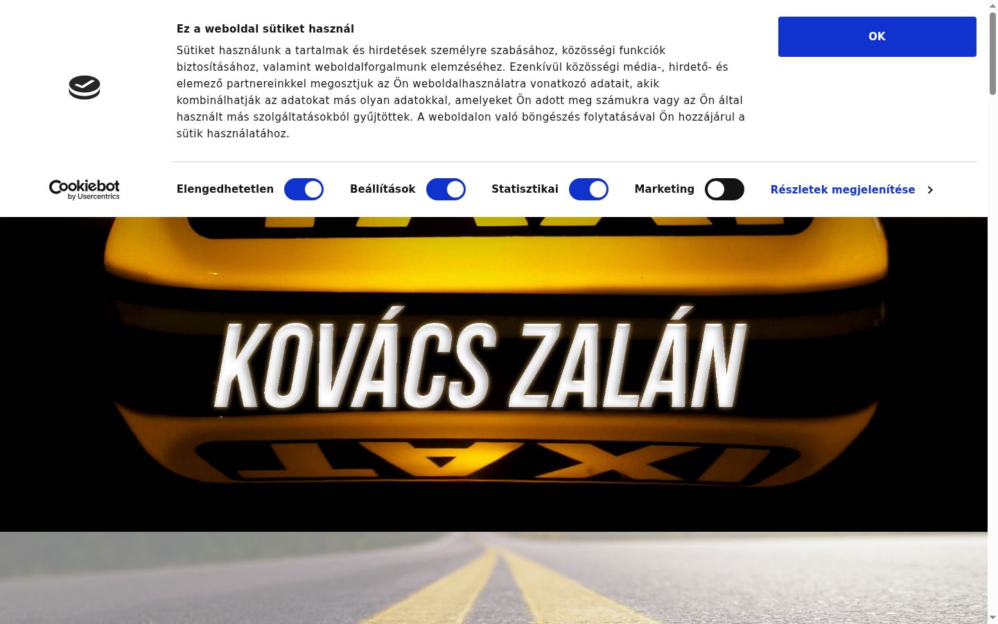 Skärmbild av samtyckesbannern som visades före någon interaktion