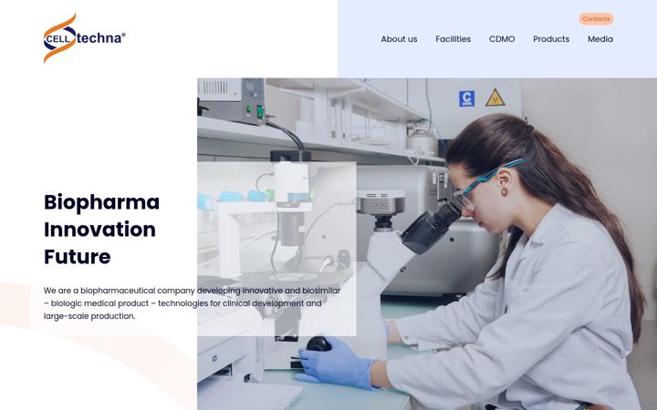Screenshot of celltechna.com