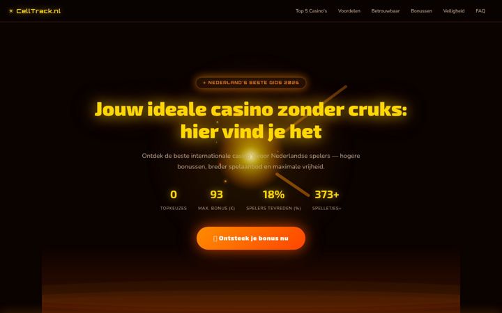 Snímek obrazovky celltrack.nl