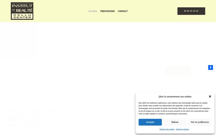 Screenshot of cellu-center-65.fr