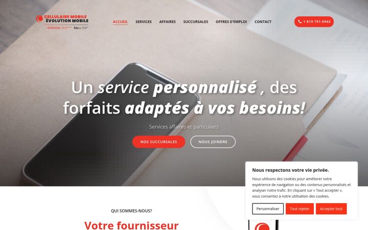 Screenshot of cellulairemobile.com