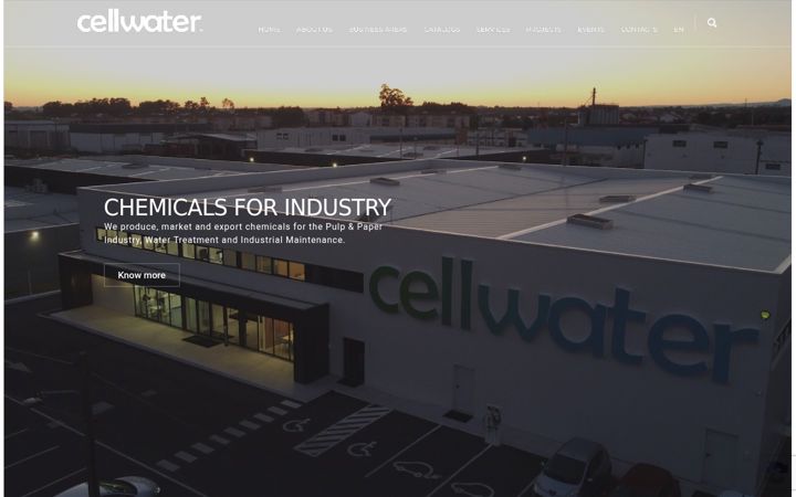 Captura de ecrã de cellwater.pt