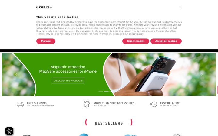 Screenshot of celly.com