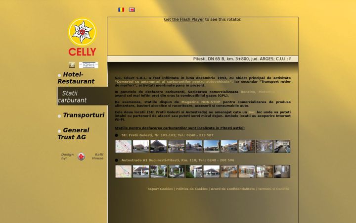 Captura de ecrã de celly.ro