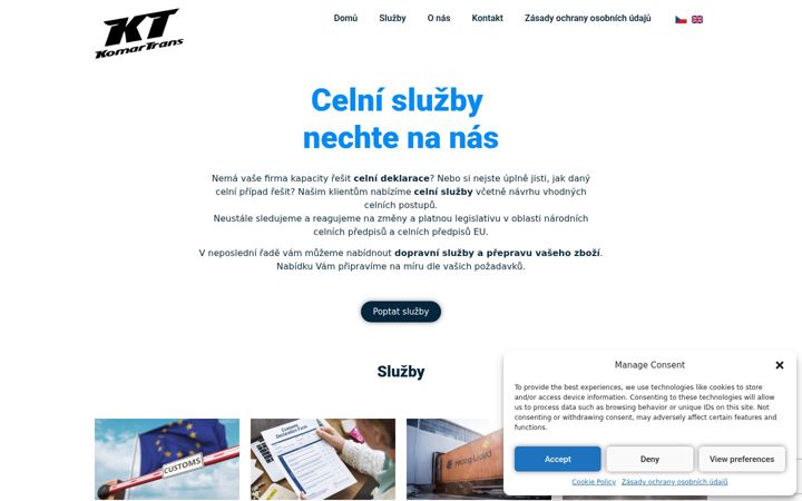 Screenshot di celni-sluzby.eu