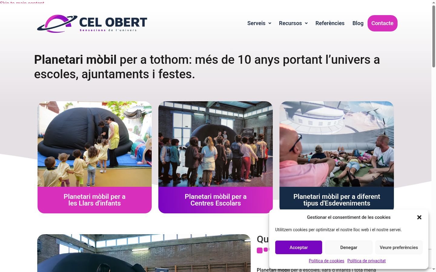 Snímek obrazovky baneru souhlasu zobrazeného před jakoukoli interakcí