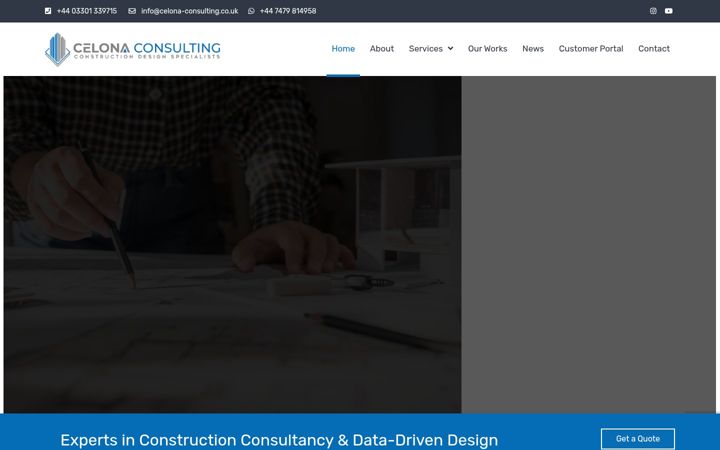 Screenshot ta' celona-consulting.co.uk