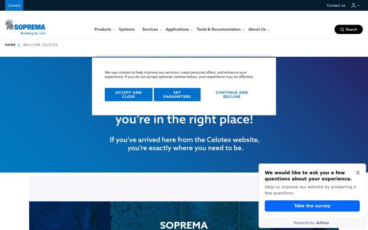 Screenshot of celotex.co.uk