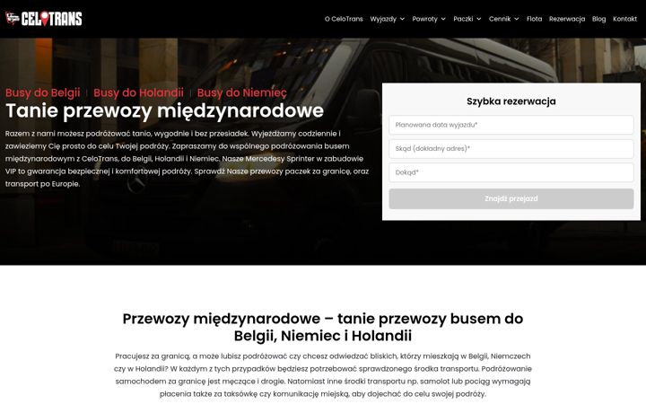 Ekrano kopija celotrans.pl