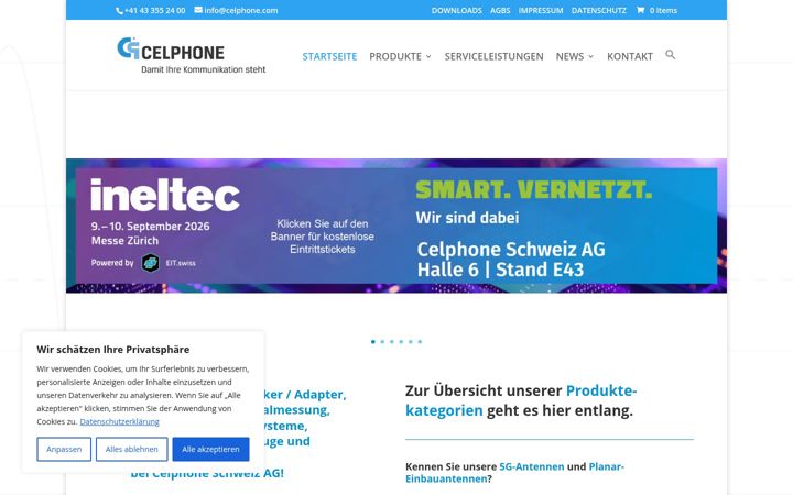 Screenshot of celphone.com