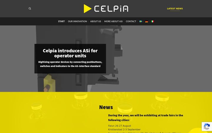 Screenshot of celpia.com